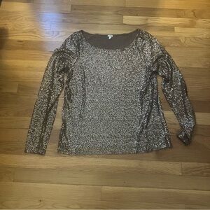 Jcrew sequin shirt